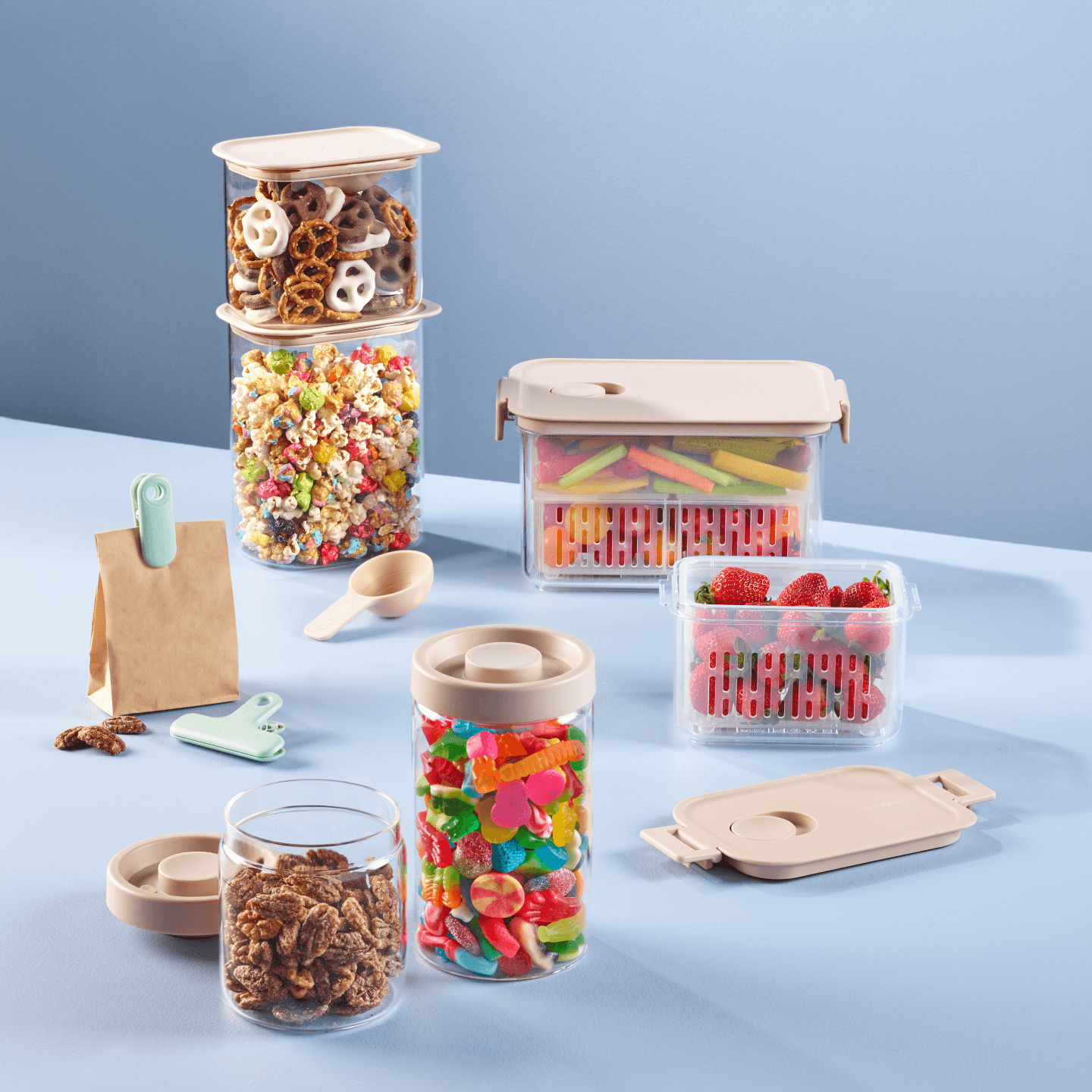 Bannière de défi Découvrez Brabantia : des solutions de rangement alimentaire intelligentes